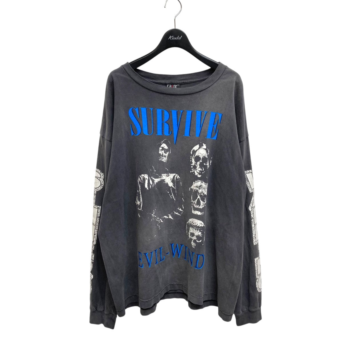 SAINT MICHAEL(セントマイケル) LS TEE SURVIVEロングスリーブTシャツSM-A23-0000-006 SM-A23-0000-006  グレー サイズ XL｜【公式】カインドオルオンライン ブランド古着・中古通販【kindal】