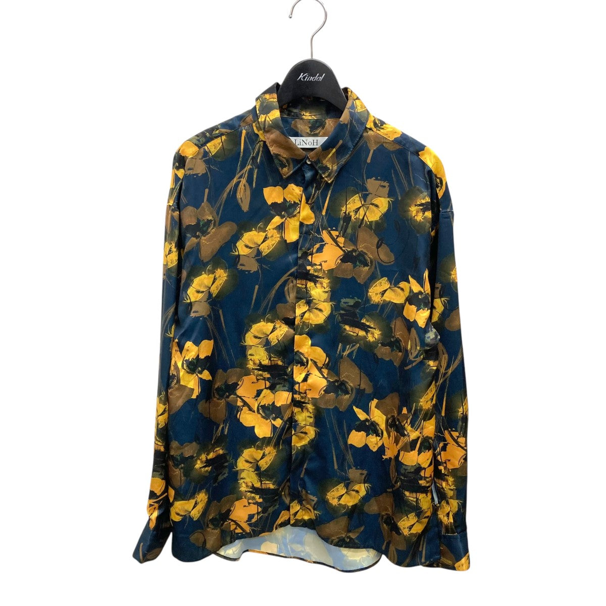 LiNoH(リノー) FLOWERPRINT SHIRT花柄シャツ112500072 112500072 ネイビー×イエロー サイズ  1｜【公式】カインドオルオンライン ブランド古着・中古通販【kindal】