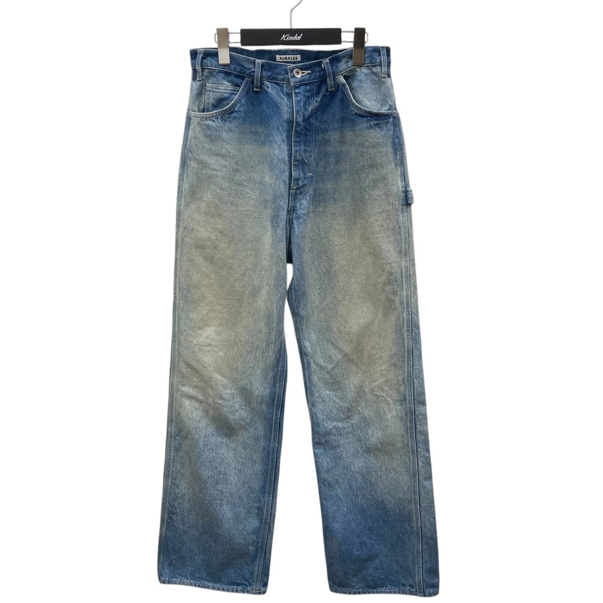 AURALEE SELVEDGE FADED HEAVY DENIM PAINTER PANTSデニムパンツA24AP01DH 古着・中古-1枚目のアイテム画像