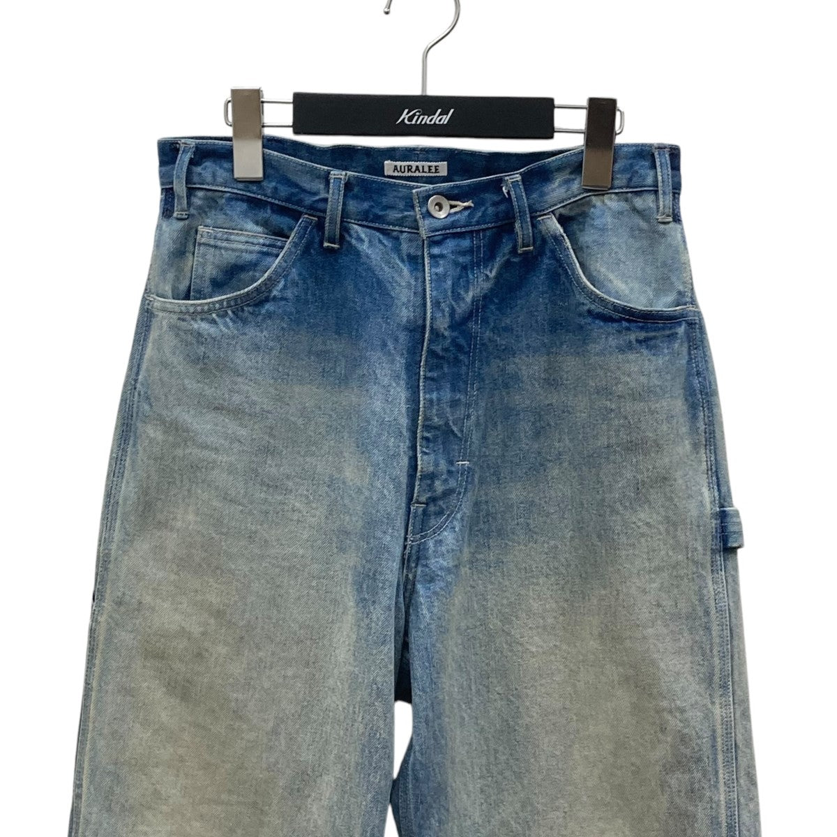 AURALEE SELVEDGE FADED HEAVY DENIM PAINTER PANTSデニムパンツA24AP01DH 古着・中古-3枚目のアイテム画像