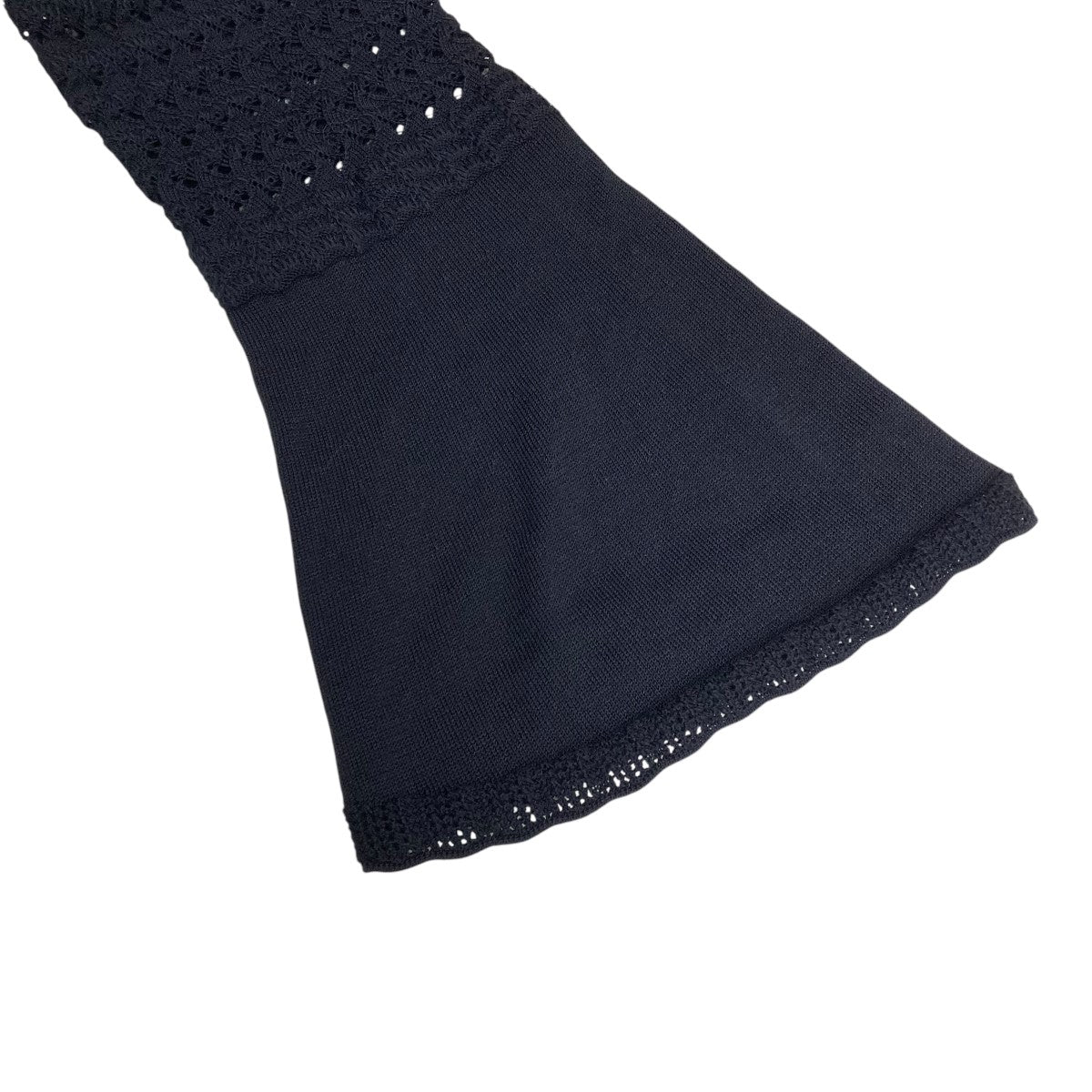 Lace Stripe Knitted DressワンピースMM23PF-KN727