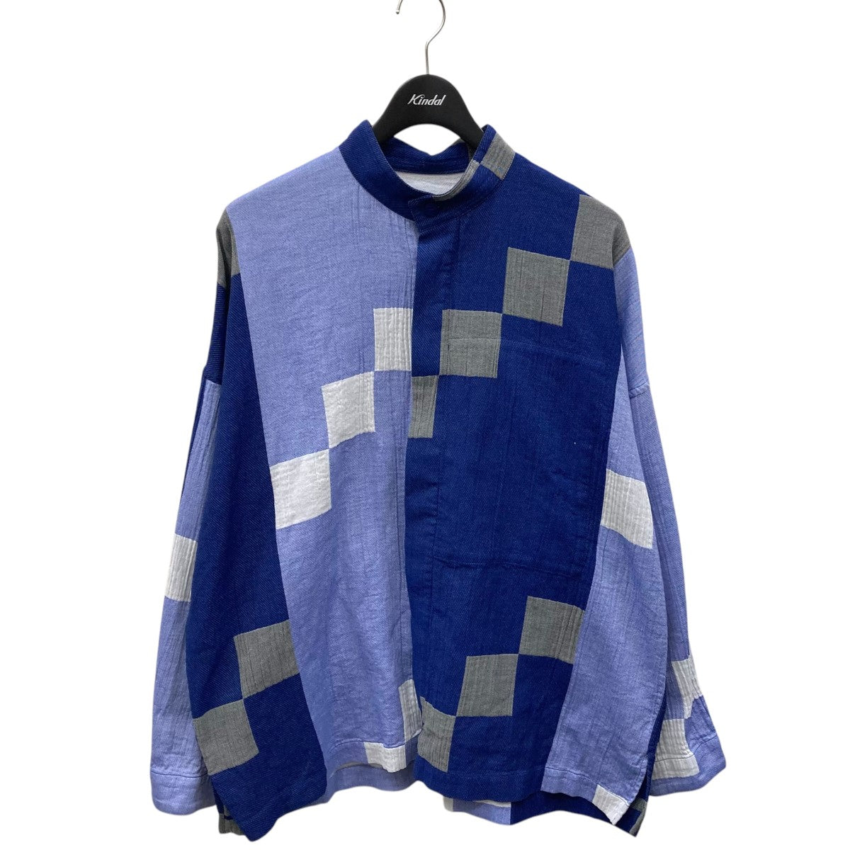 ISSEY MIYAKE バンドカラーシャツLA23FJ129 古着・中古-1枚目のアイテム画像