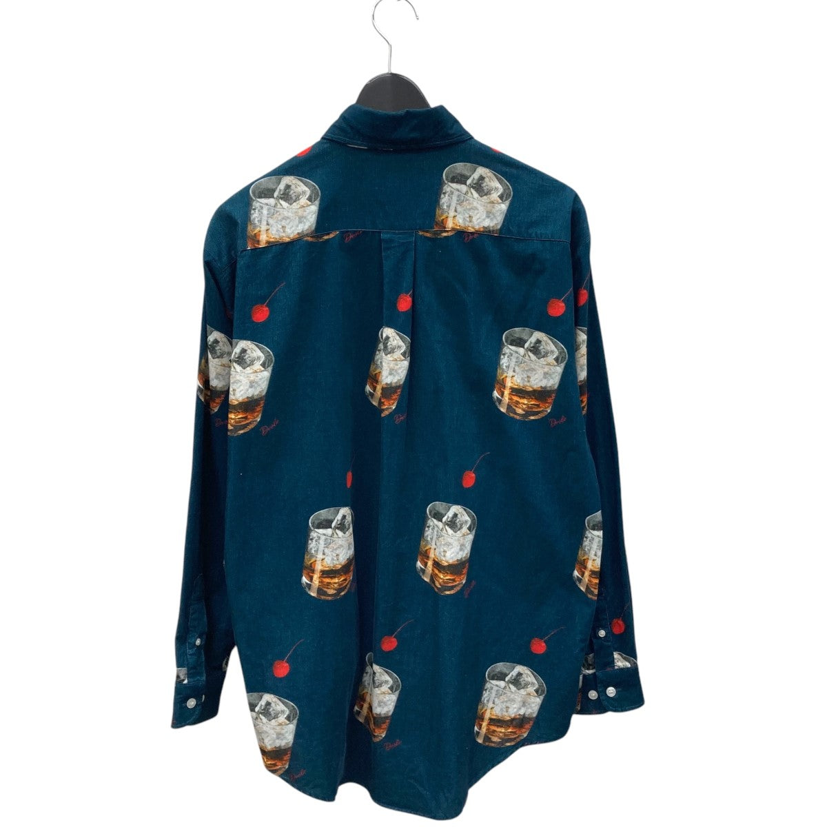 DROLE DE MONSIEUR Cocktail Button Down Shirt Navy長袖シャツDDM22FW-1 古着・中古-2枚目のアイテム画像