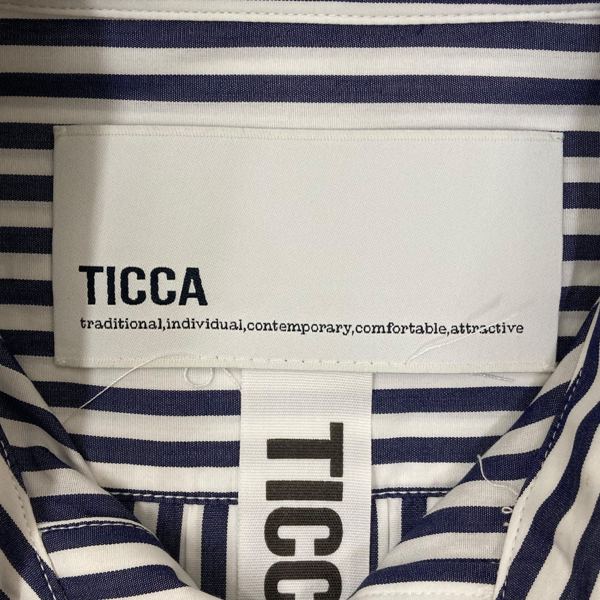 TICCA スクエアビッグシャツTBBA-371 古着・中古-6枚目のアイテム画像