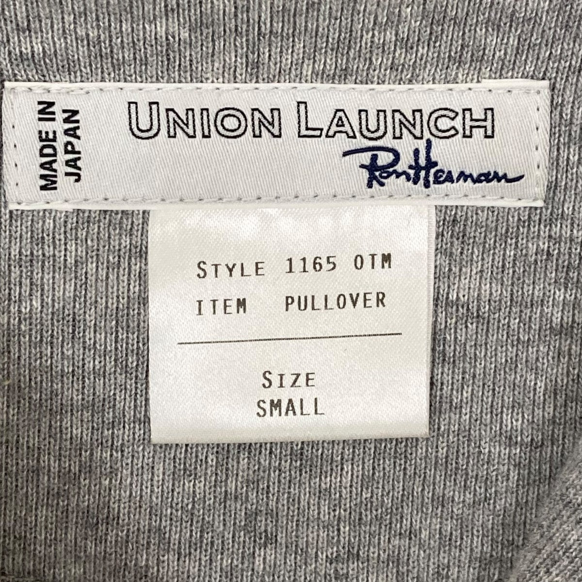 UNION LAUNCH×Ron Herman ハーフジップスウェット3820900112 古着・中古-6枚目のアイテム画像