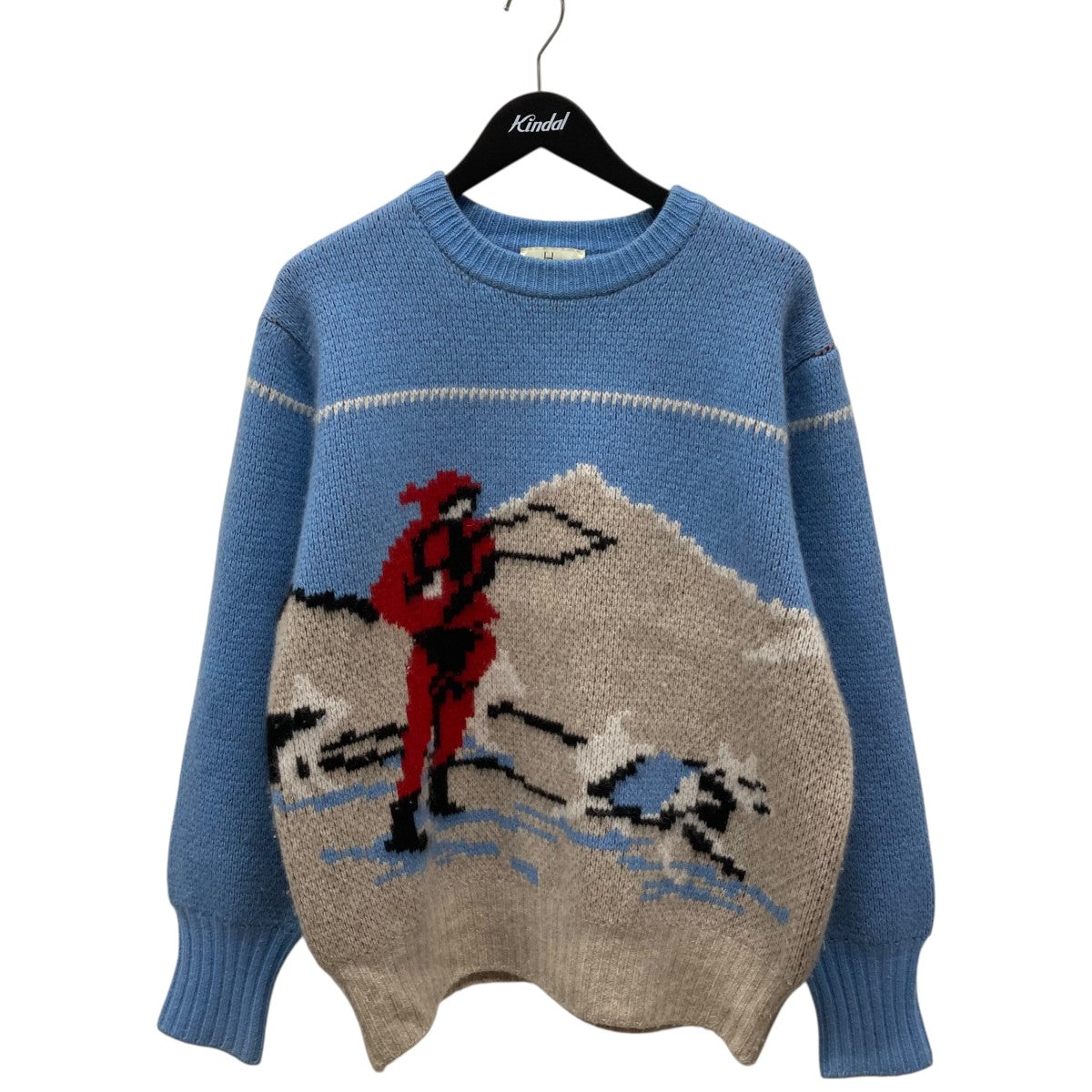 HERILL(ヘリル) Cashmere Jacquard Sweater INUセーター23-080