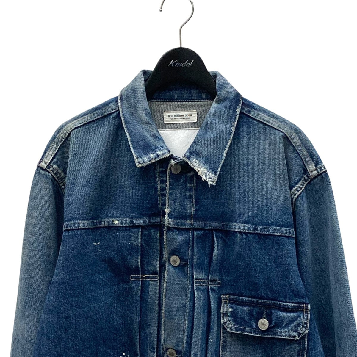 Ron Herman 1st ダメージ加工 Used Repair Denim Jacketデニムジャケット3620400100 古着・中古-3枚目のアイテム画像
