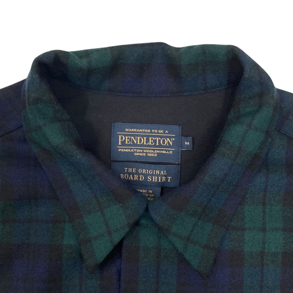 PENDLETON ウォッシャブルウールオープンカラーシャツザボードシャツAA022-30069 古着・中古-5枚目のアイテム画像