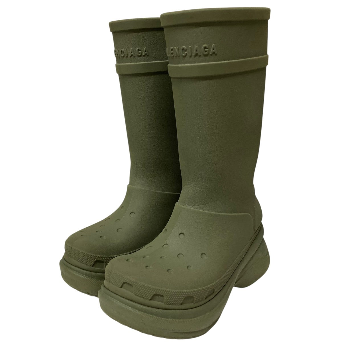 BALENCIAGA×crocs RUBBER CROCS BOOTSブーツ グリーン｜【公式