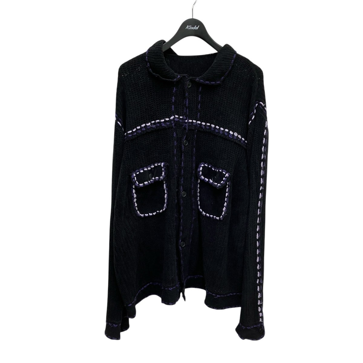 レア　PHINGERIN PG1 ニット カーディガン M ブラック PHINGERIN フィンガリン ニットカーディガン 別注】 ＜PHINGERIN＞ PG1