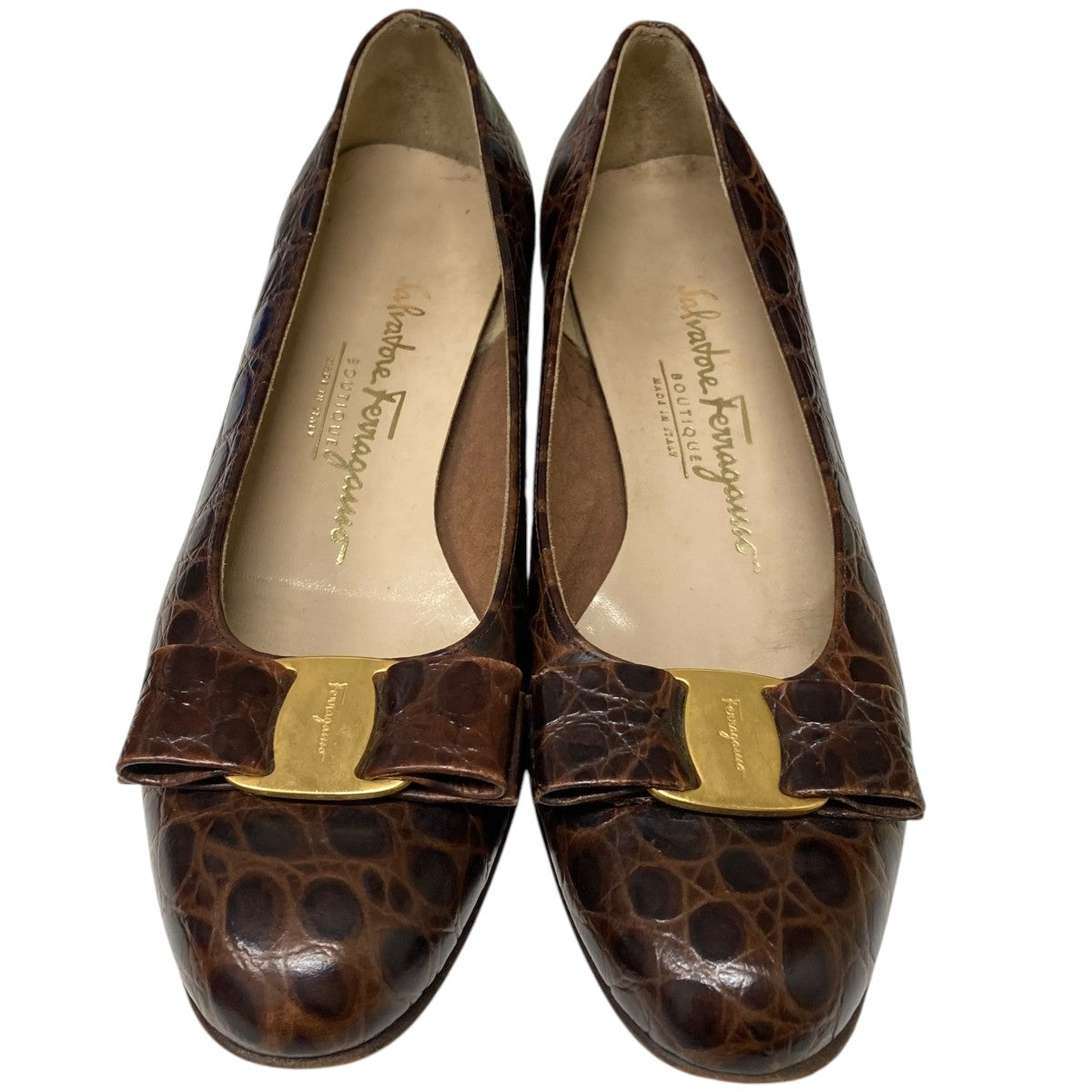 Salvatore Ferragamo ヒールパンプスDR 30668 338 古着・中古-2枚目のアイテム画像