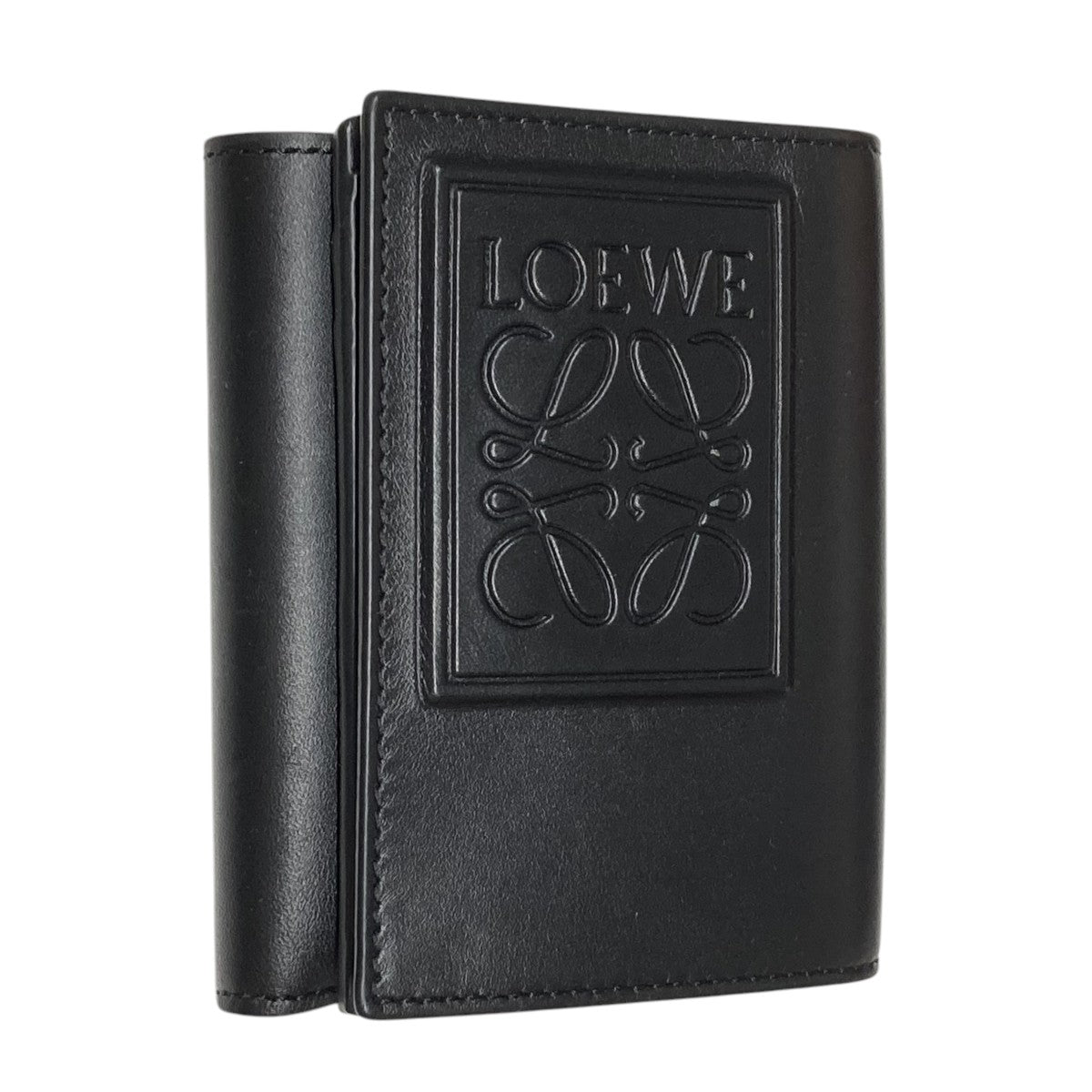LOEWE トライフォールドウォレット 財布 アナグラム トライフォールド ウォレット（ペブルグレインカーフ