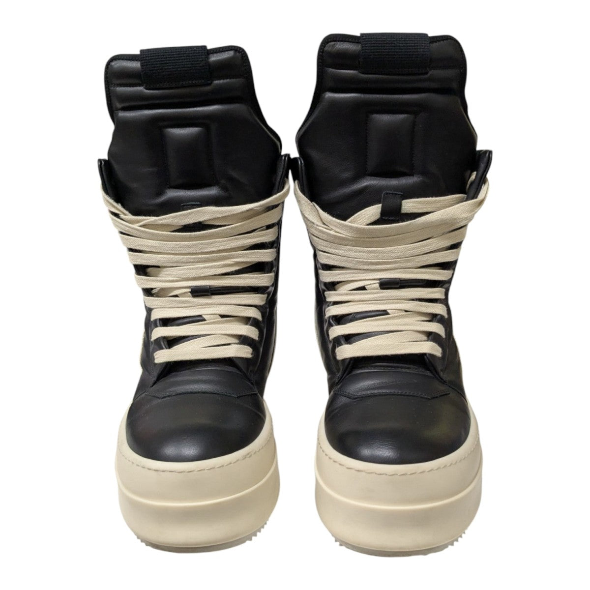 RICK OWENS MEGA GEOBASKET vibramソールハイカットスニーカーRU02D6855LCO 古着・中古-2枚目のアイテム画像