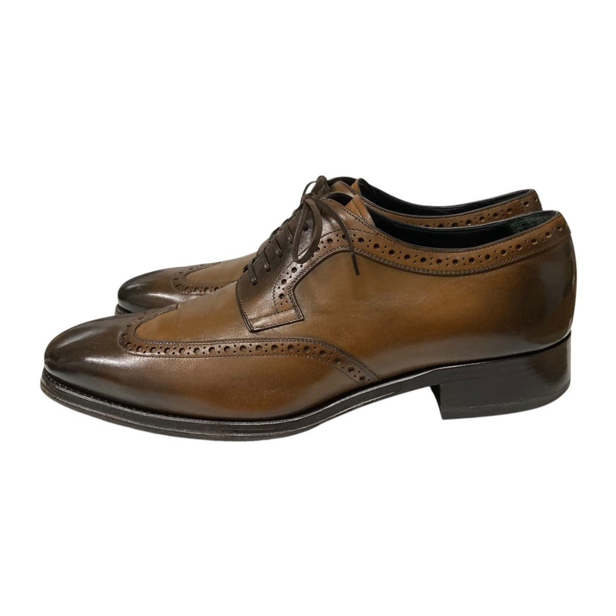 Salvatore Ferragamo ウイングチップレザーシューズJD 5449 古着・中古-3枚目のアイテム画像