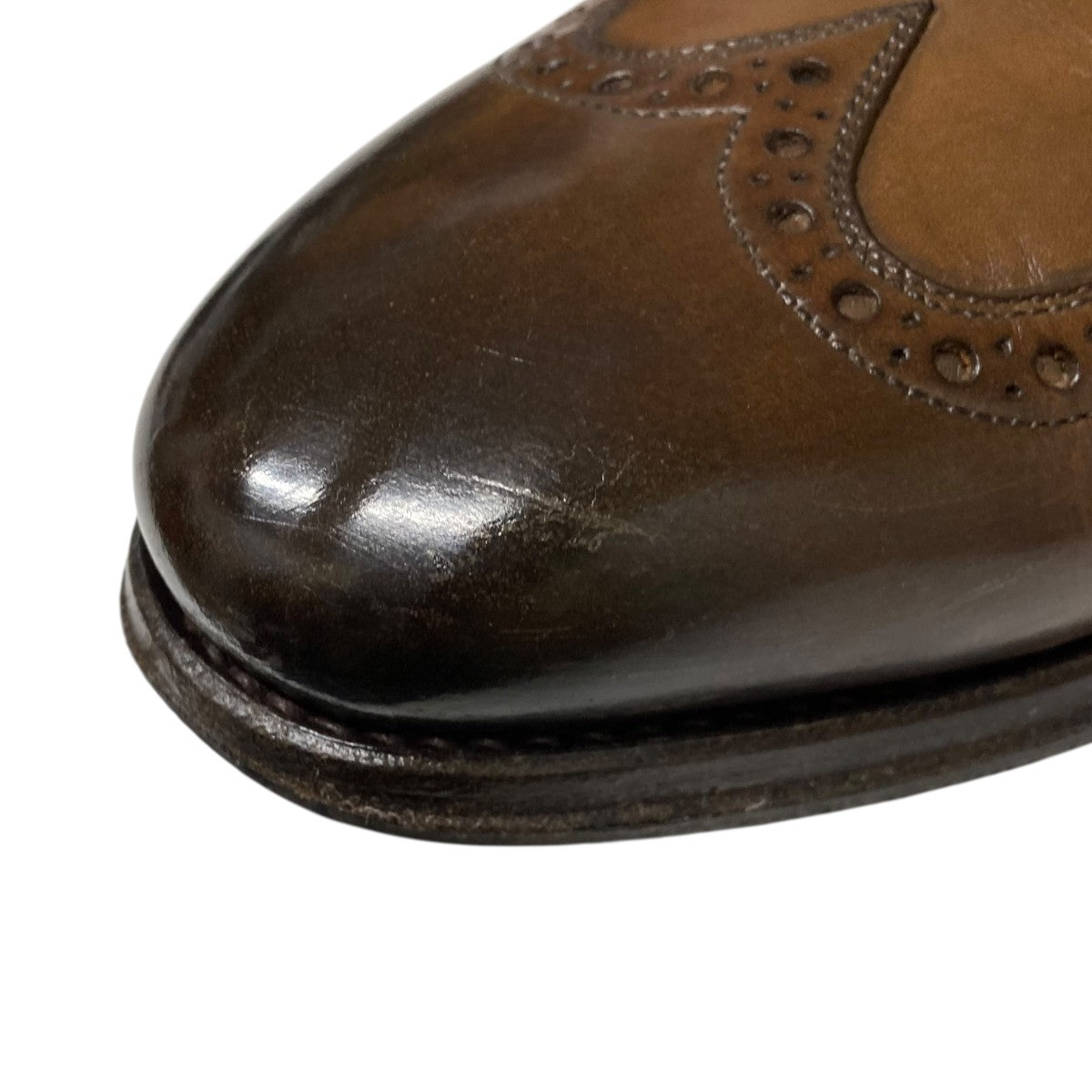 Salvatore Ferragamo ウイングチップレザーシューズJD 5449 古着・中古-8枚目のアイテム画像