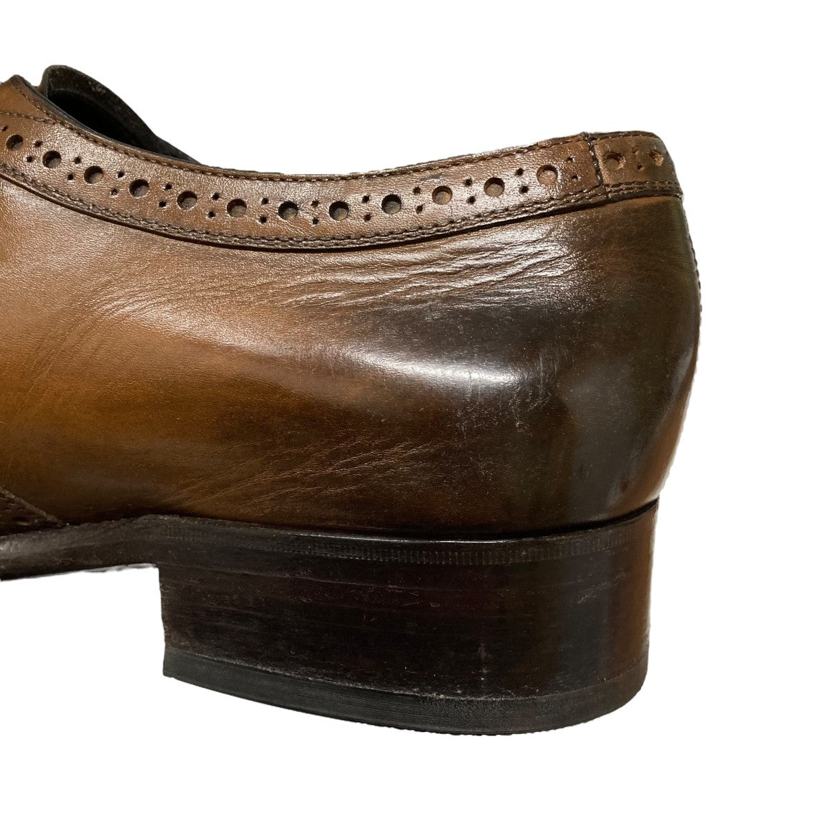 Salvatore Ferragamo ウイングチップレザーシューズJD 5449 古着・中古-9枚目のアイテム画像