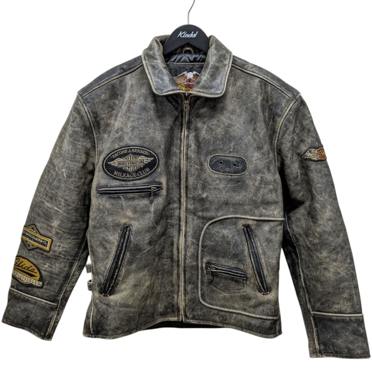 HARLEY DAVIDSON レザージャケット Lサイズ グレー HARLEY-DAVIDSON(ハーレーダビッドソン) レザージャケットHD-91-194 HD