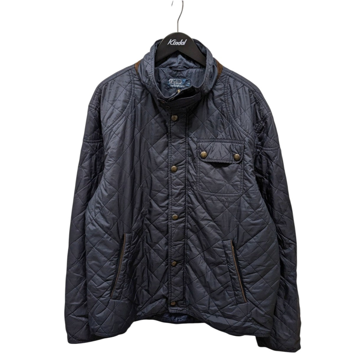 Ralph Lauren ネイビー キルティングジャケット 24М POLO RALPH LAUREN◇キルティングジャケット⁄S⁄ナイロン⁄ネイビー⁄襟