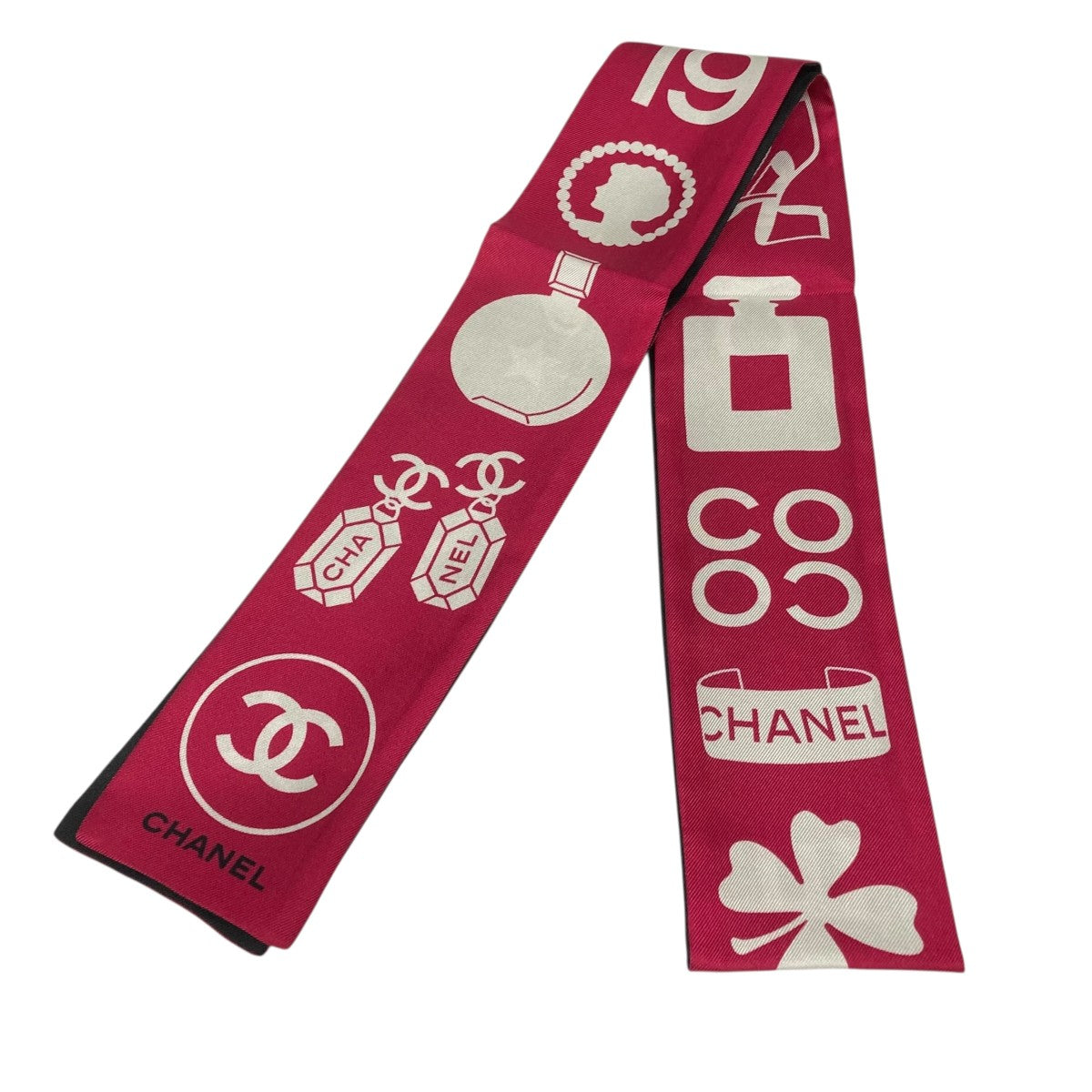 CHANEL(シャネル) スカーフ ブラック×ピンク｜【公式】カインドオル 