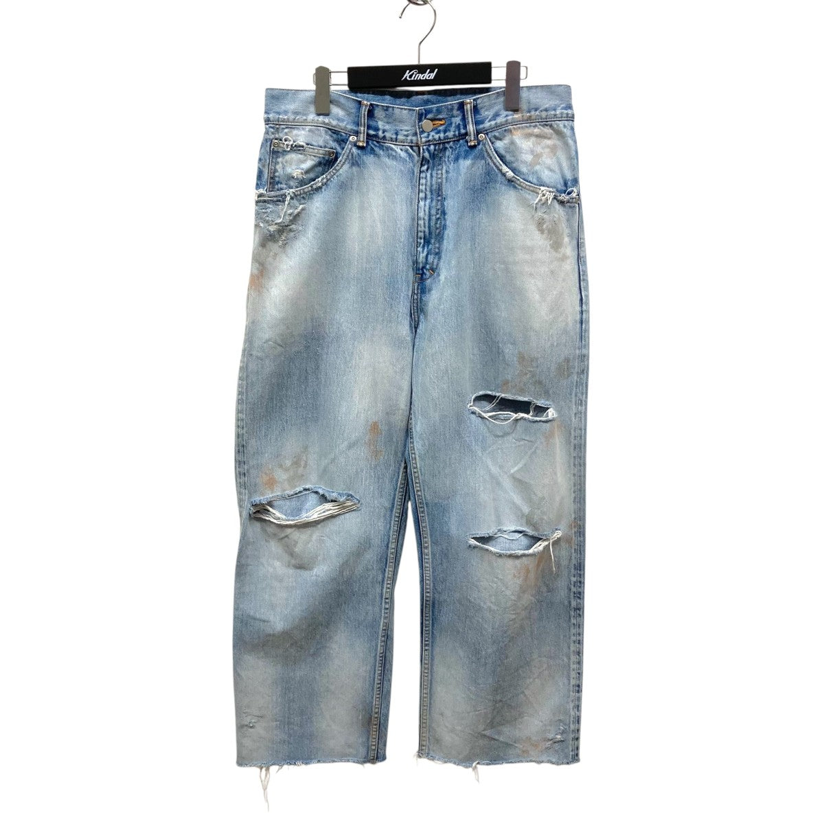 パンツ ANCELLM 23SS DAMAGE SELVEDGE DENIM ANCELLM(アンセルム) DAMAGE SELVEDGE DENIM STRAIGHT 5P PANTS