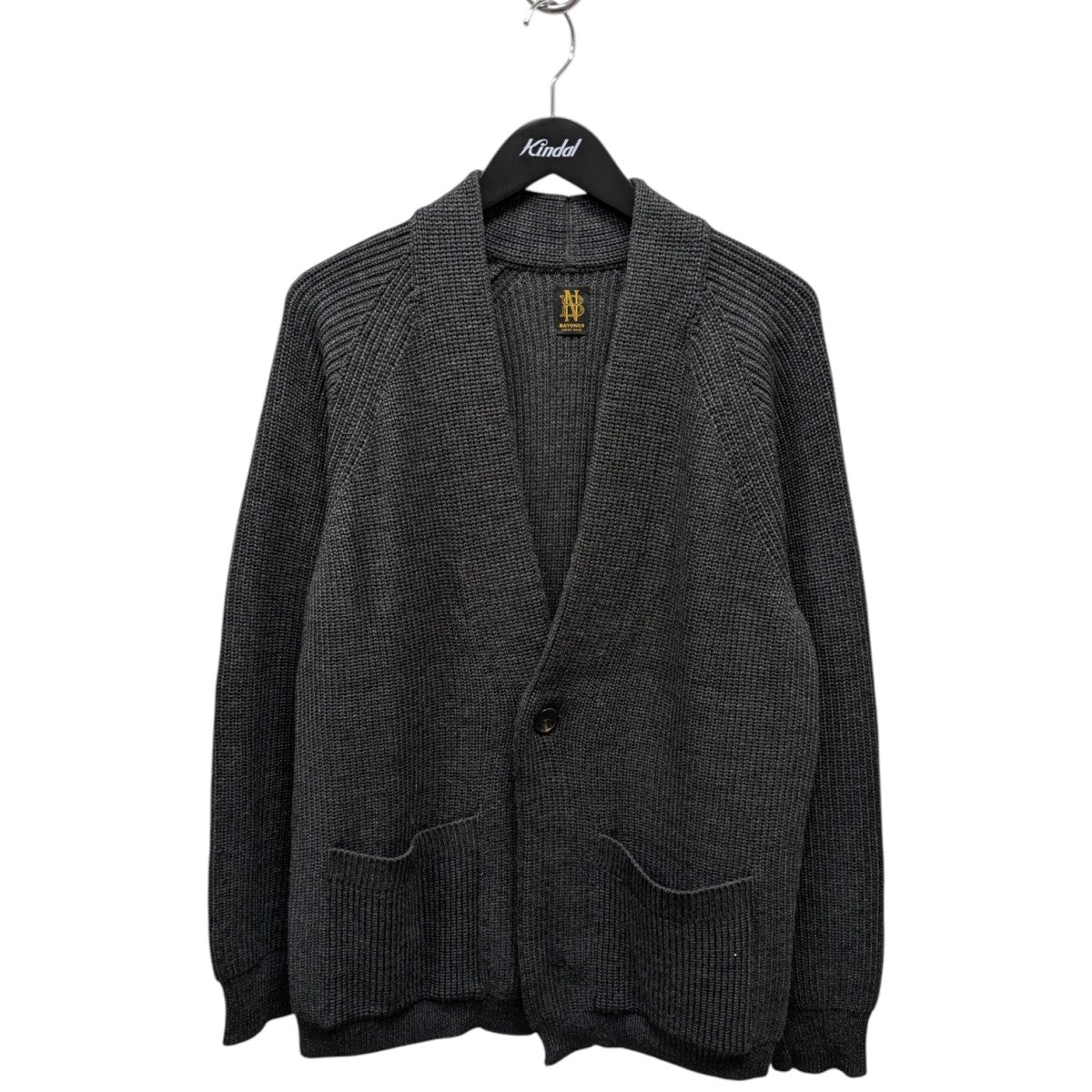 BATONER(バトナー) SIGNATURE SHAWL COLLAR CARDIGANニット