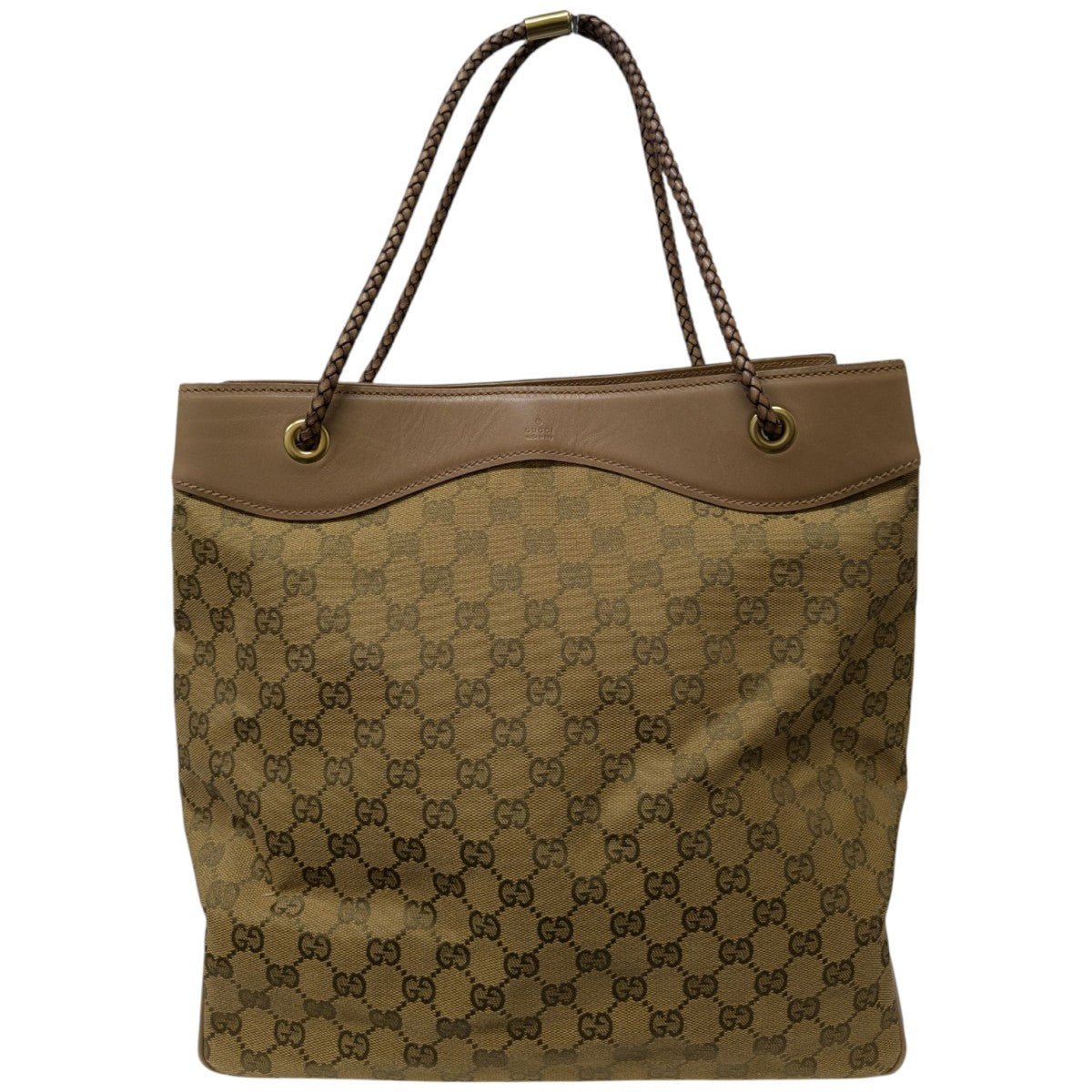 【美品✨】GUCCI グッチ GGキャンバス スタッズ トートバッグ ブラウン 中古・古着通販】GUCCI (グッチ) GGキャンバストートバッグ
