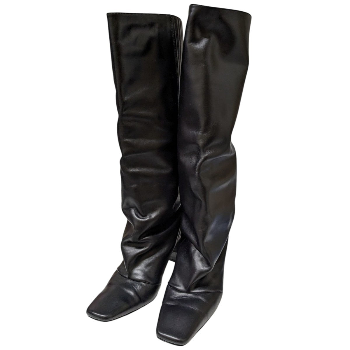coperni ブラックレザーロングブーツ　サイズ38 コペルニ レザーブーツ 黒 coperni Bridgeboot サイズ38 - メルカリ