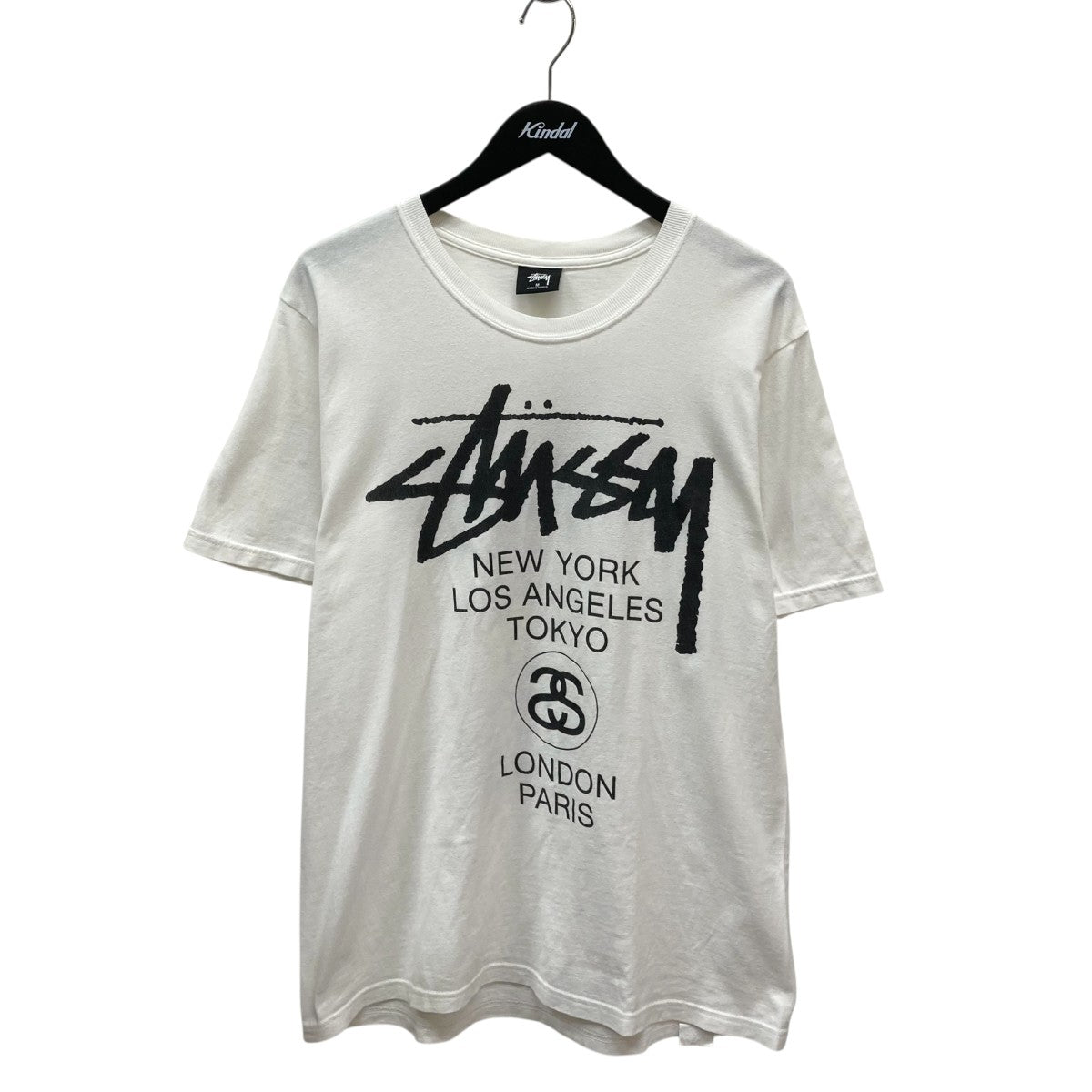 ステューシー WORLD TOUR Tシャツ Mサイズ ホワイト Stussy ステューシー ワールドツアー Tシャツ World Tour T