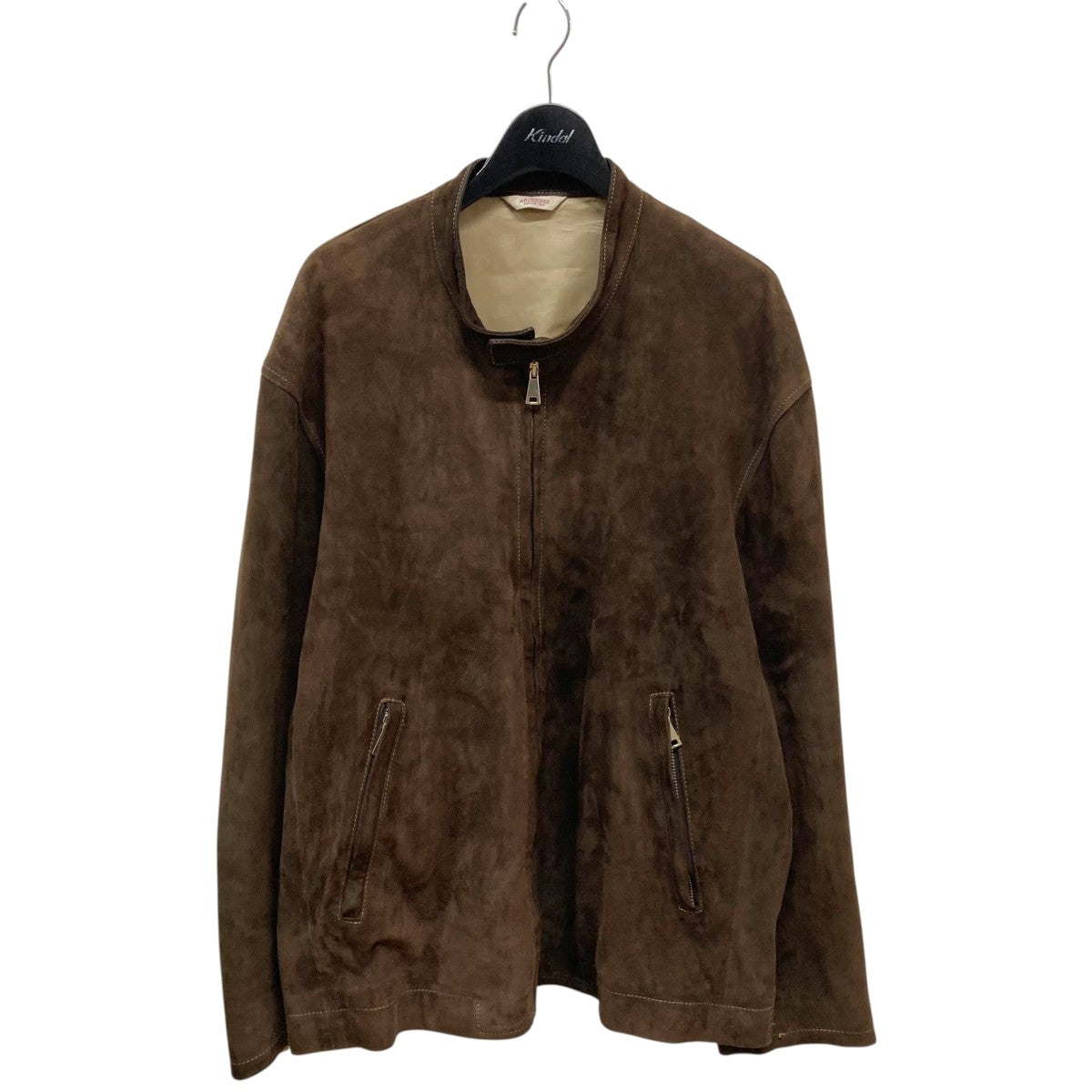 Ardennes Matteo スウェードレザーシングルライダースジャケット