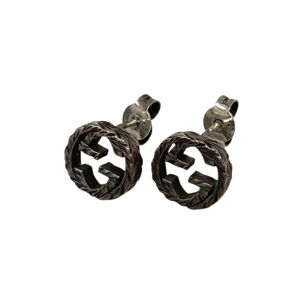 【新品未使用】GUCCI ユニセックス　ピアス　インターロッキングGピアス GUCCI(グッチ) インターロッキングGピアス シルバー｜【公式