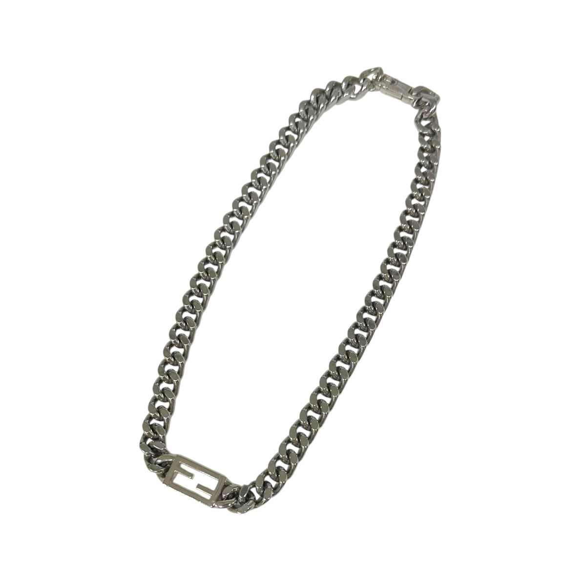 FENDI(フェンディ) バゲット ネックレス シルバー｜【公式