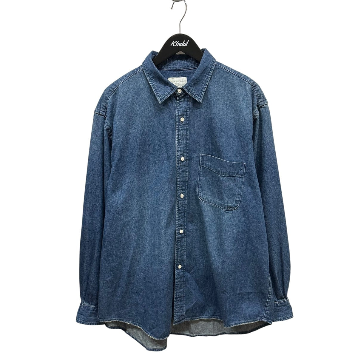 美品　argue baseball denim デニム シャツ argue baseball denim デニム シャツ