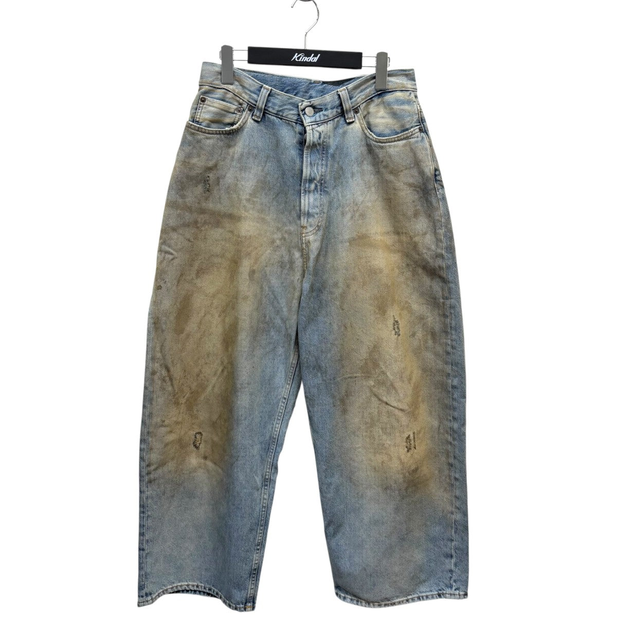 ganni バギーパンツ　デニム　ブラウン　acne studios メタリック 210.jpg