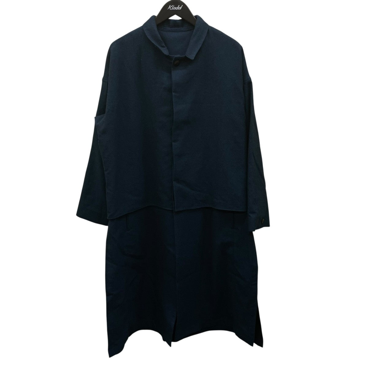 YANTOR(ヤントル) Turquoise Wool Flap Coatロングコート