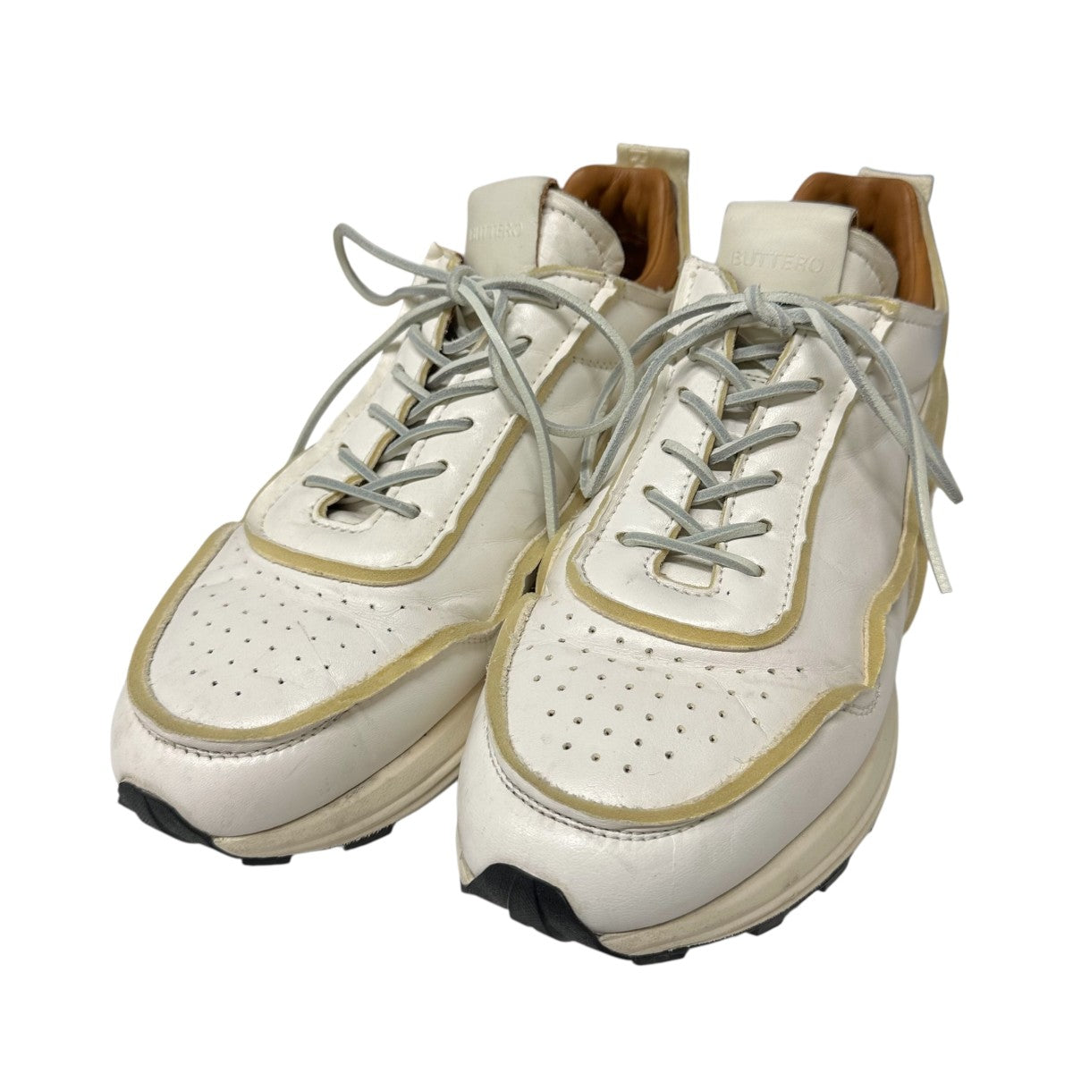 BUTTERO(ブッテロ) スニーカー004096204 004096204 ホワイト×ベージュ