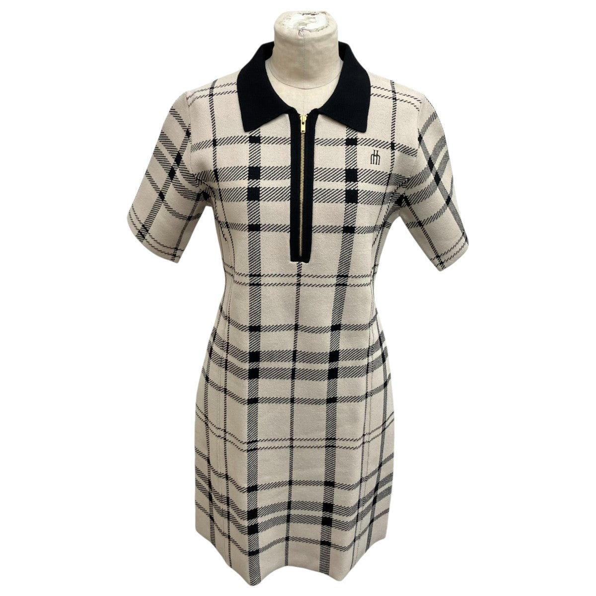 Her lip to(ハーリップトゥ) Trois Logo Knit Mini Dress半袖ニット