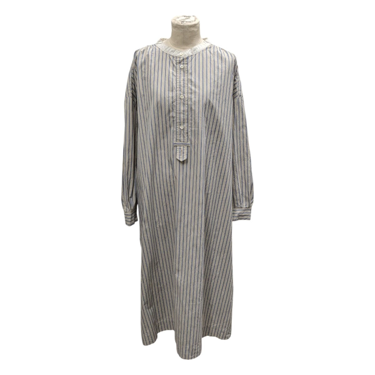 nestrobeネストローブ コットンストライププルオンシャツ ネストローブ