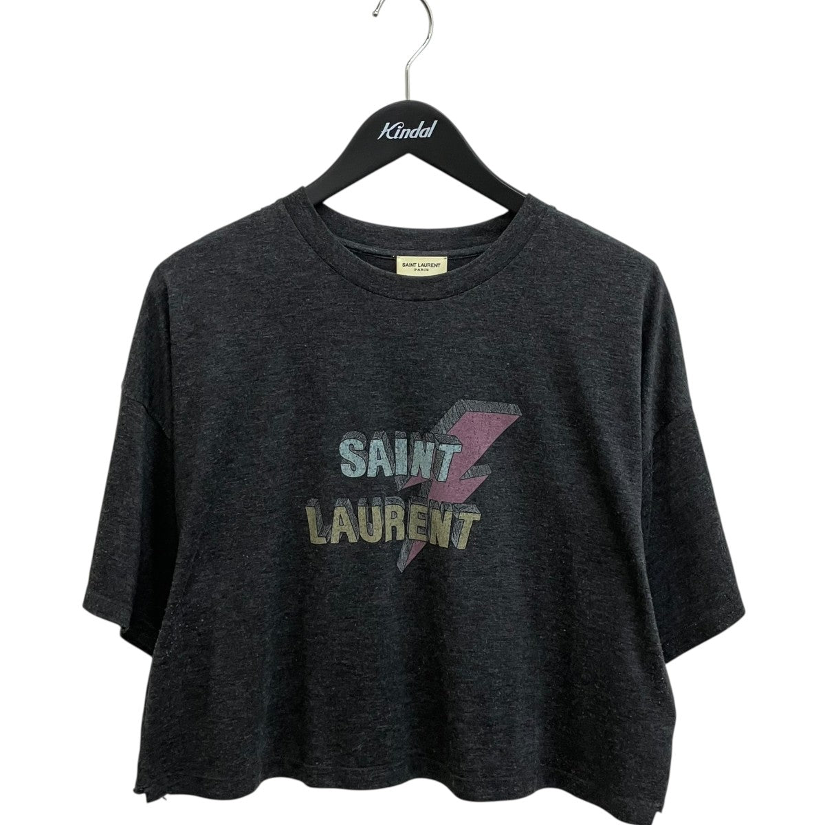 Saint Laurent Paris(サンローランパリ) サンダーボルトロゴプリントT