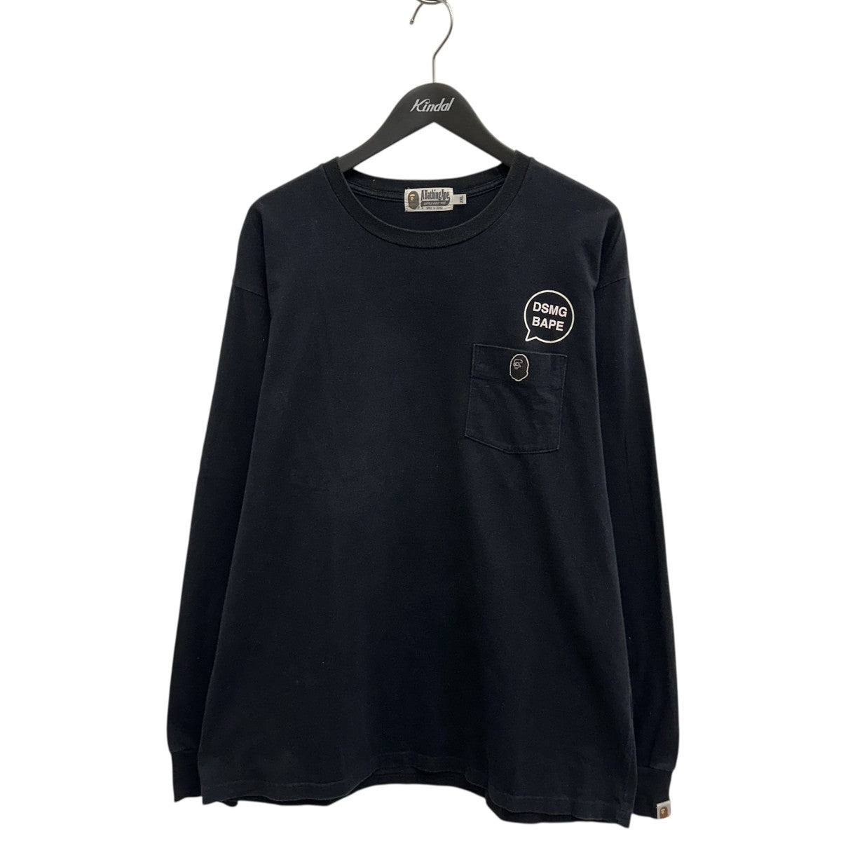 A BATHING APE リバーシブル長袖カットソー L 新品未使用 A BATHING APE(アベイシングエイプ) 長袖カットソー ブラック サイズ L