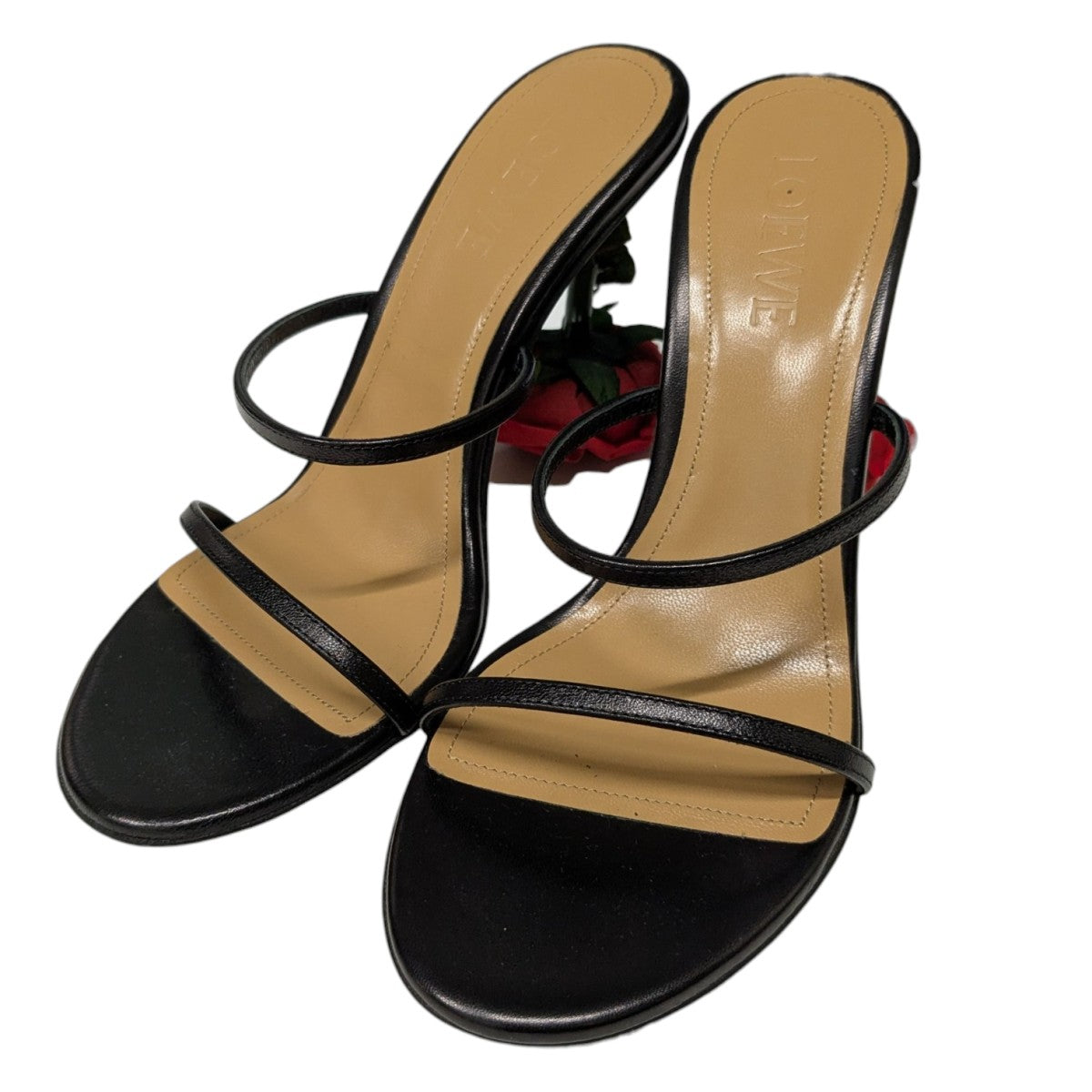 LOEWE(ロエベ) ヒールパンプス ブラック サイズ 38(24.5cm)｜【公式