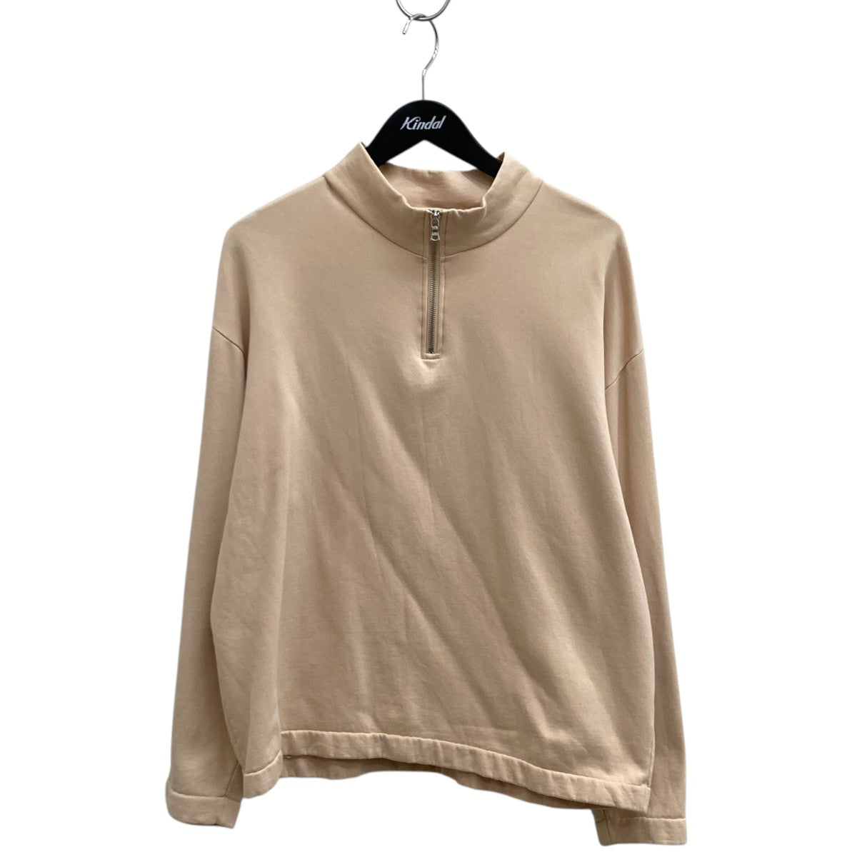 AURALEE(オーラリー) ELASTIC HIGH GAUGE SWEAT HALF ZIP P Oハーフ