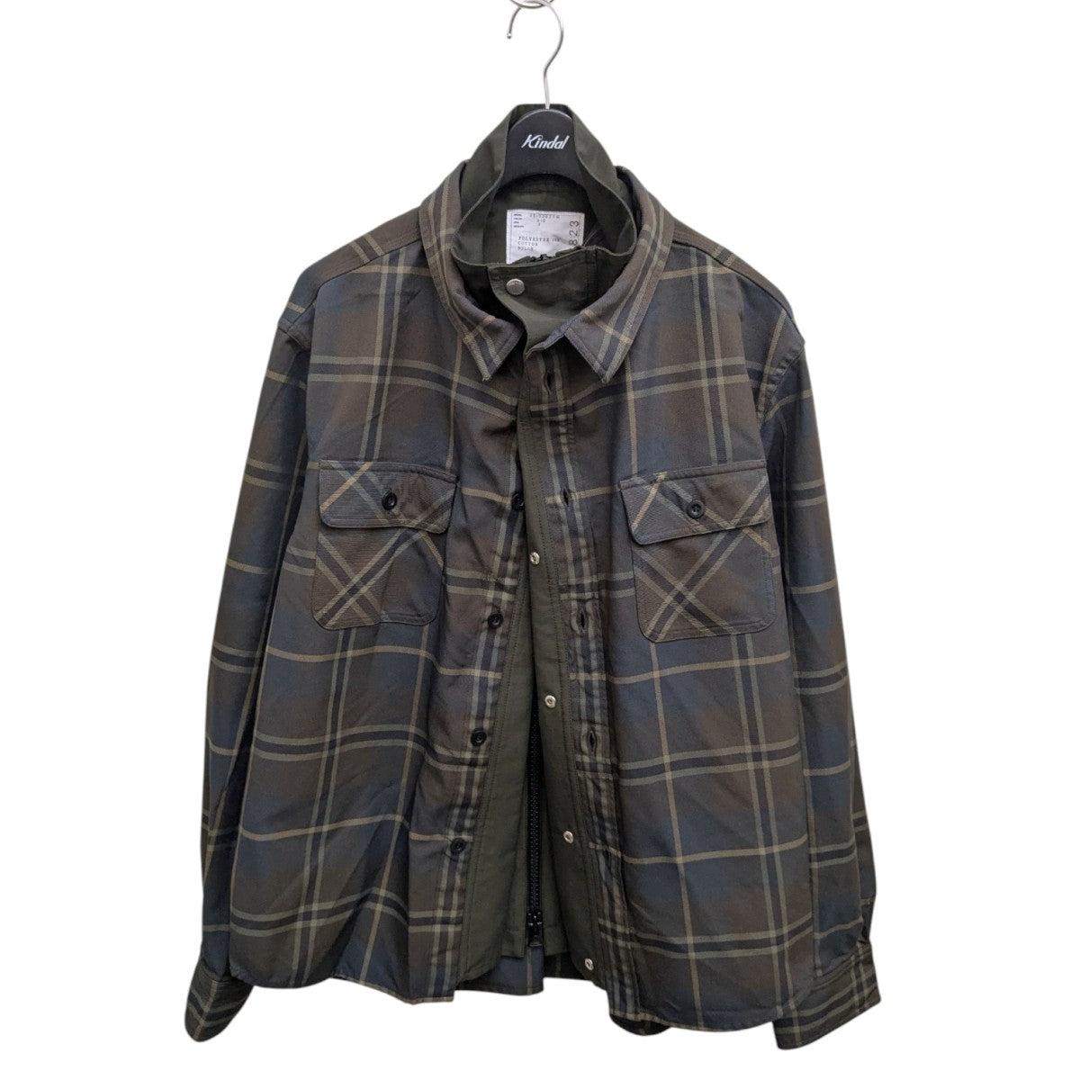 sacai(サカイ) Plaid Shirtチェックシャツジャケット25-03823M 25
