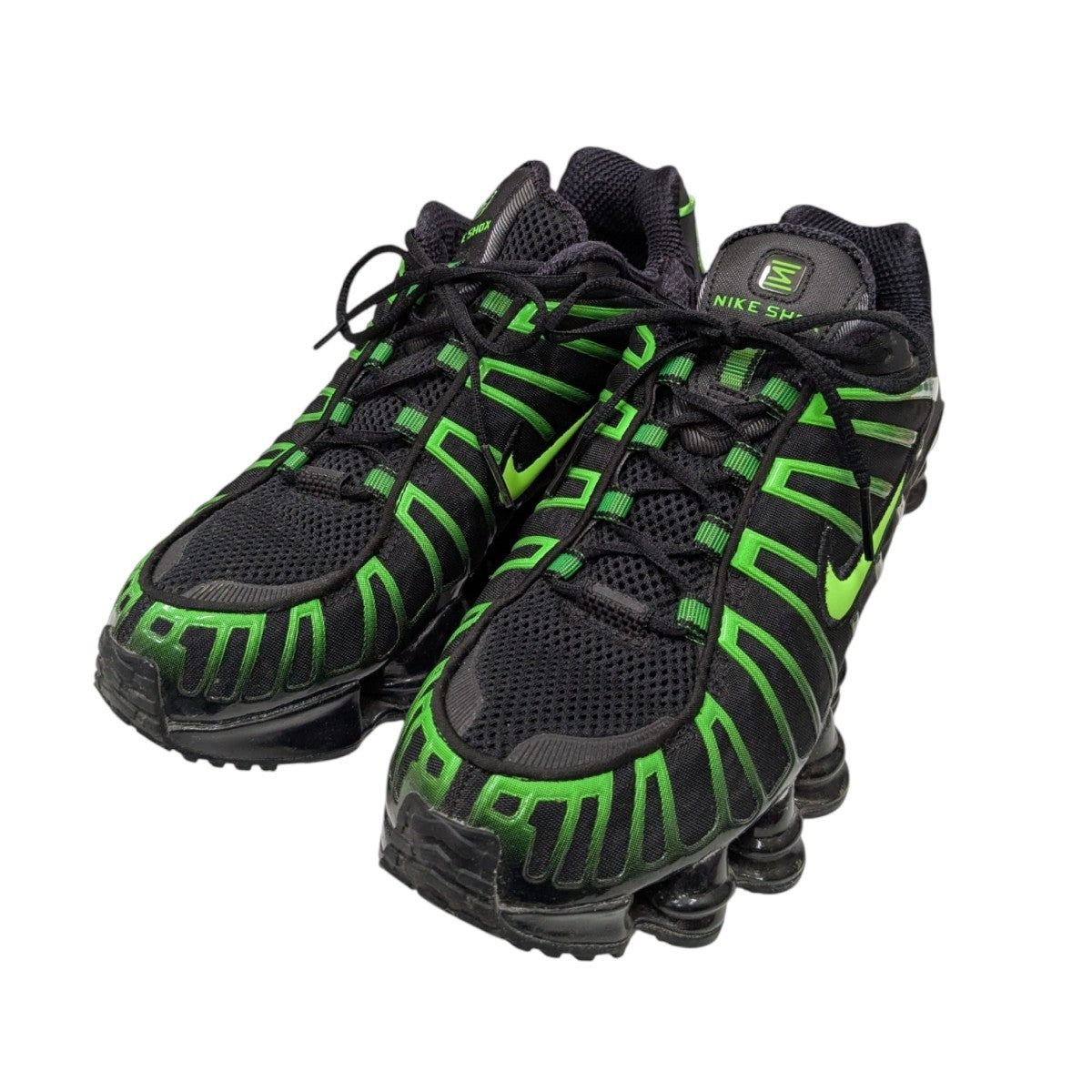 NIKE SHOX TLスニーカーAV3595-012 AV3595-012 ブラック×グリーン
