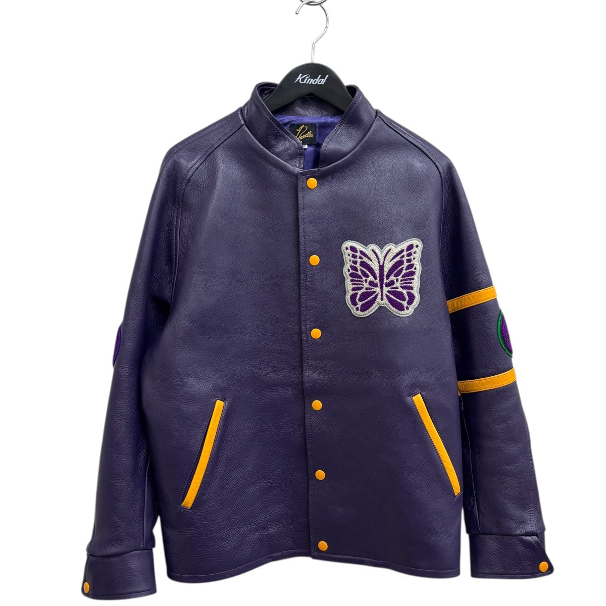 Needles(ニードルズ) LETTERMAN JACKETレザージャケットNS078 NS078 