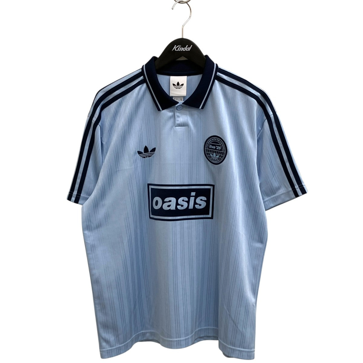 adidas originals×oasis ツアー ジャカード ジャージポロシャツKT3436