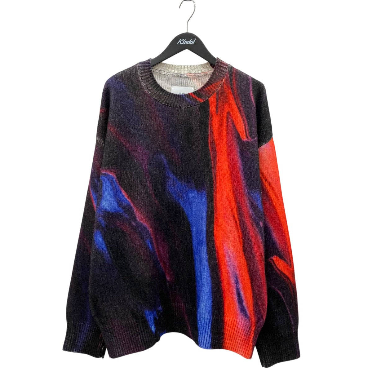 EXTRA FINE LAMBS PRINTED KNIT LSニットST.712