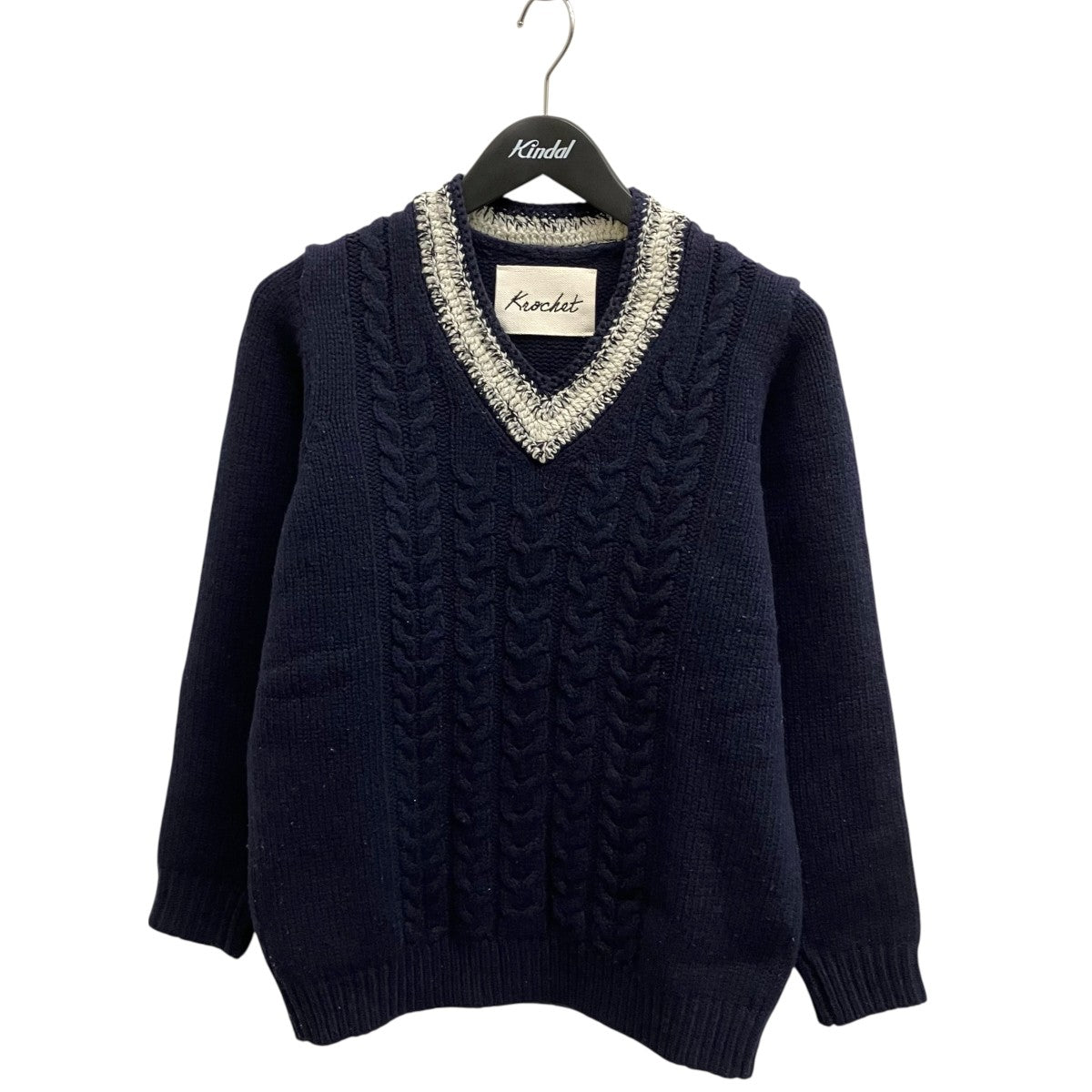 Krochet Vネックニット 古着・中古-1枚目のアイテム画像