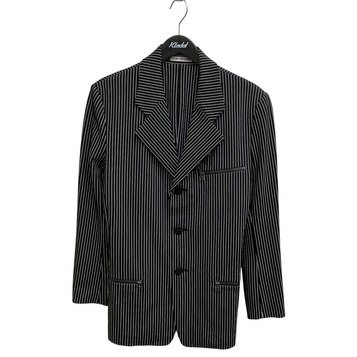 ISSEY MIYAKE(イッセイミヤケ) ストライプテーラードジャケット1M63