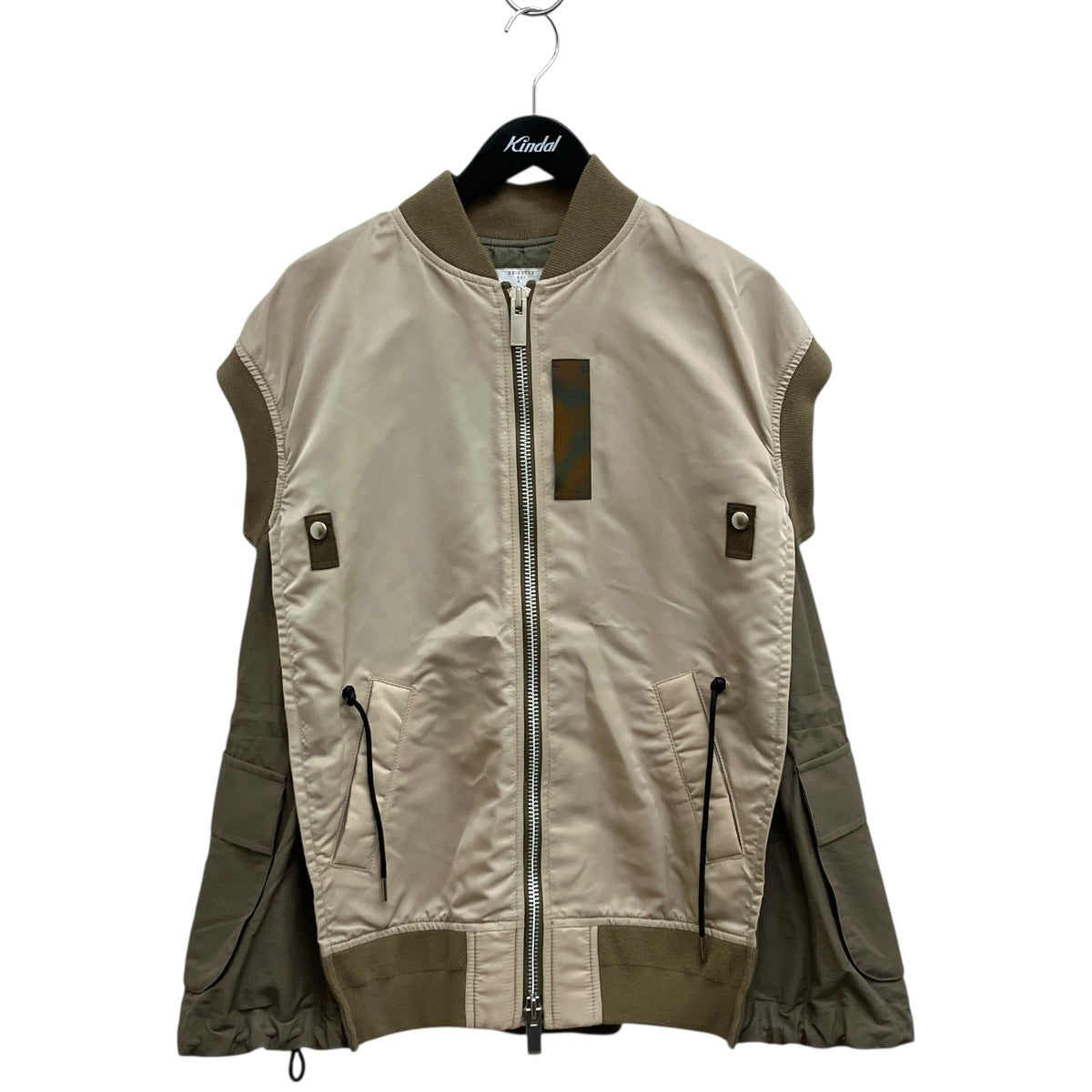 22SSNylon Twill Mix Vest MA-1ベストブルゾンジャケット22-05958