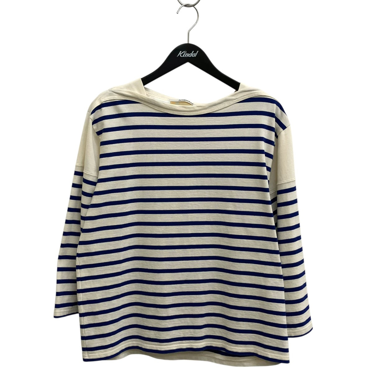 ANSNAM(アンスナム) 24SSRiverrun Boat Neck Long TTシャツ ホワイト